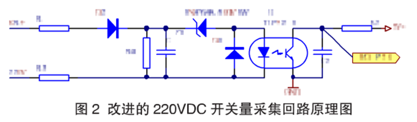 開關(guān)量采集回路220VDC輸入電路設(shè)計(jì) 2
