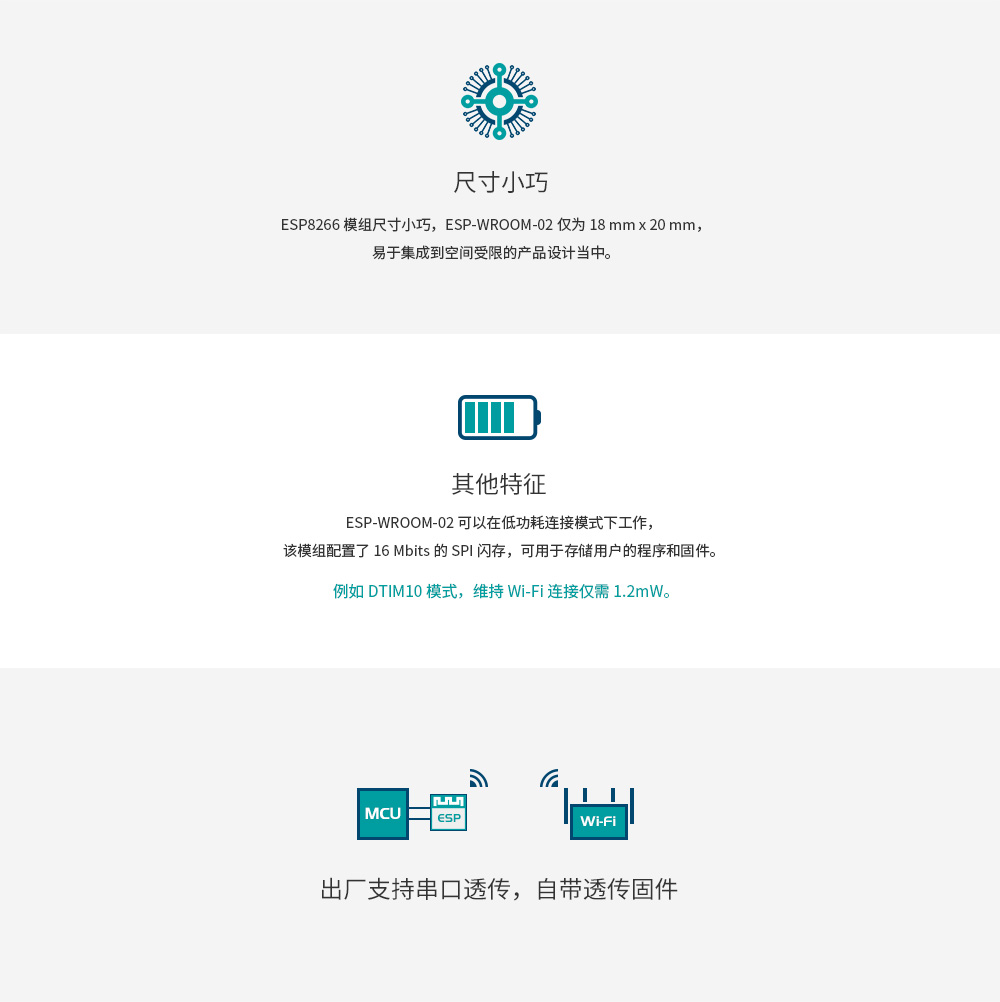 WiFi串口無線通信模塊 ESP-WROOM-02D_03