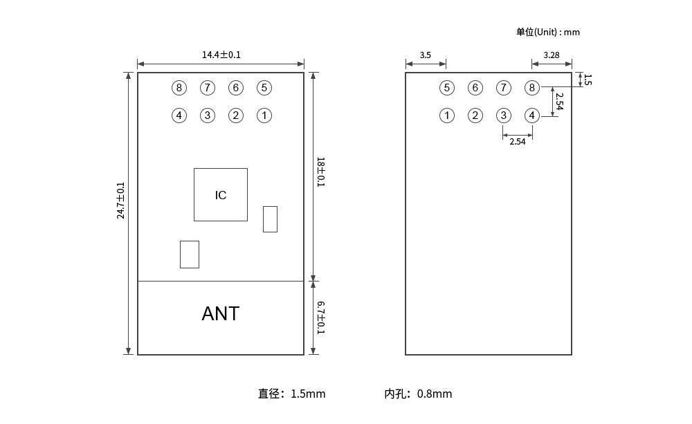 E103-W05A引腳定義 E103-W05A引腳定義
