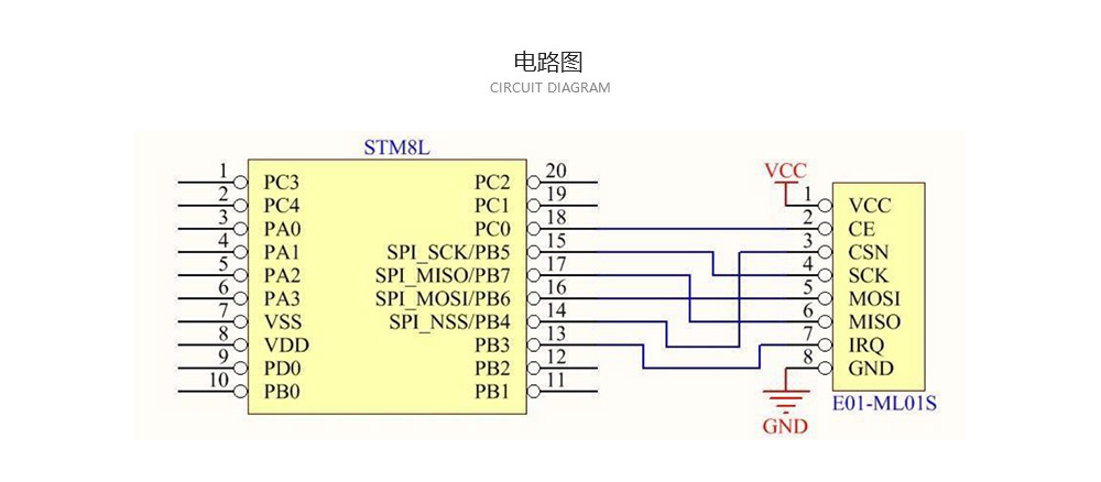 E01無(wú)線模塊電路圖