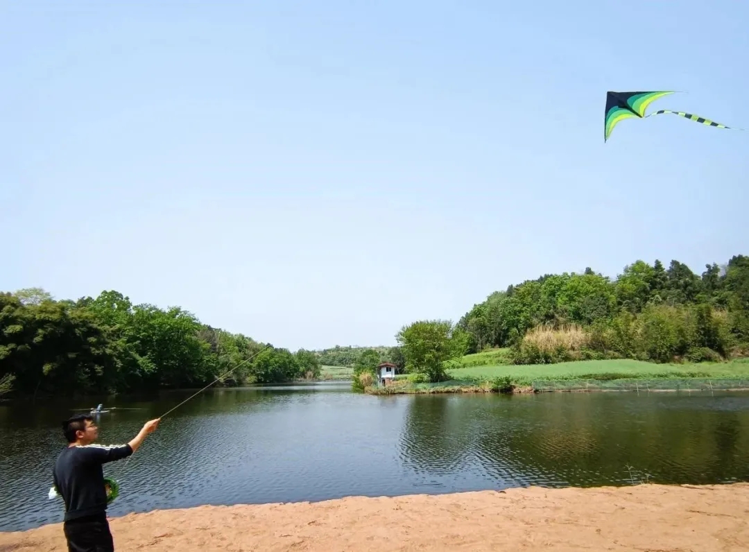 簡陽松林水庫風光