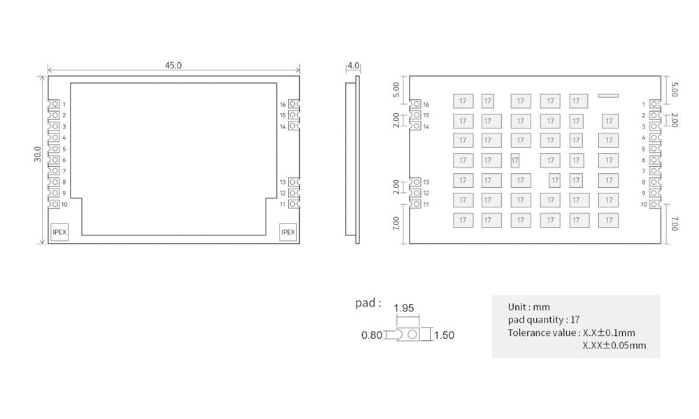 功率放大器PA模塊引腳 功率放大器PA模塊引腳