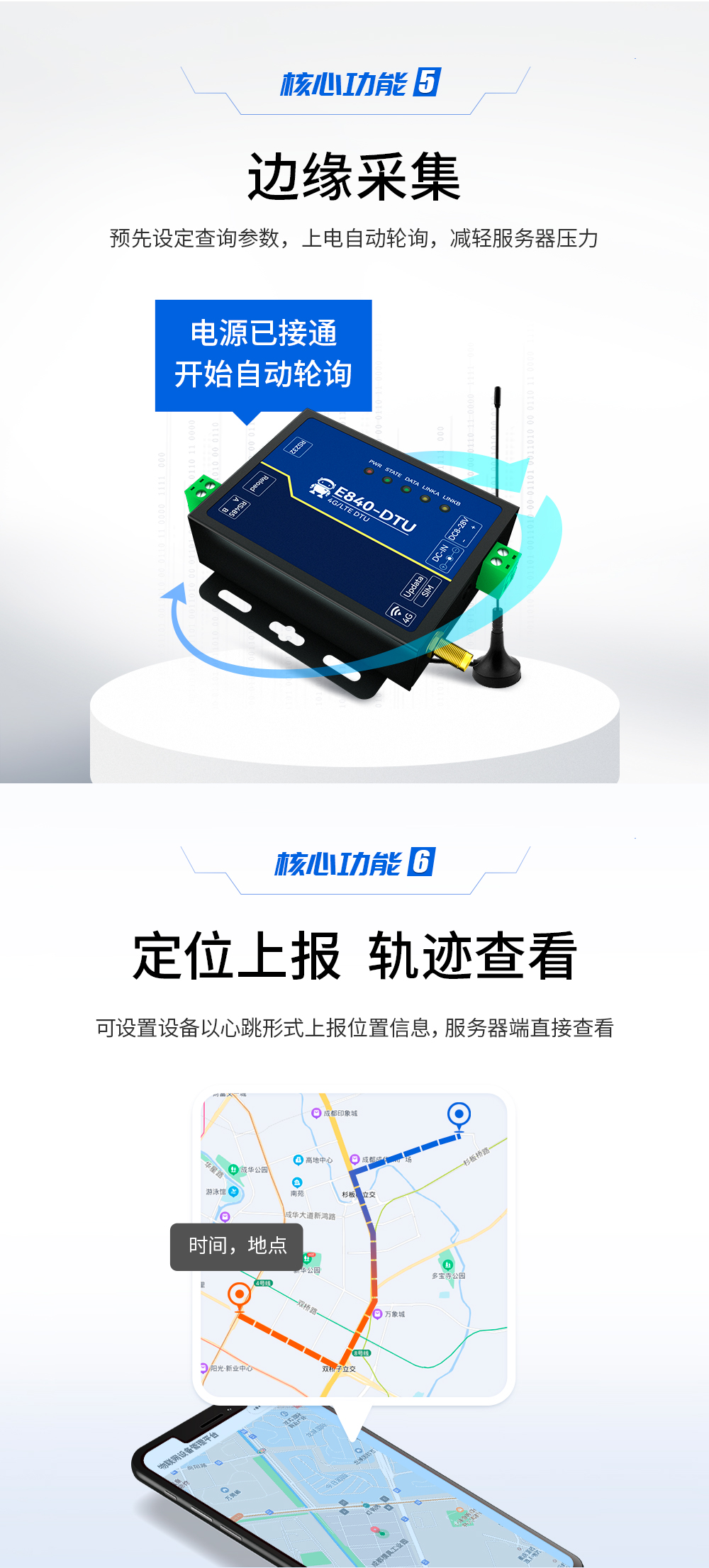 4G CAT1 DTU邊緣采集定位上報(bào) E840-DTU(EC04) _05