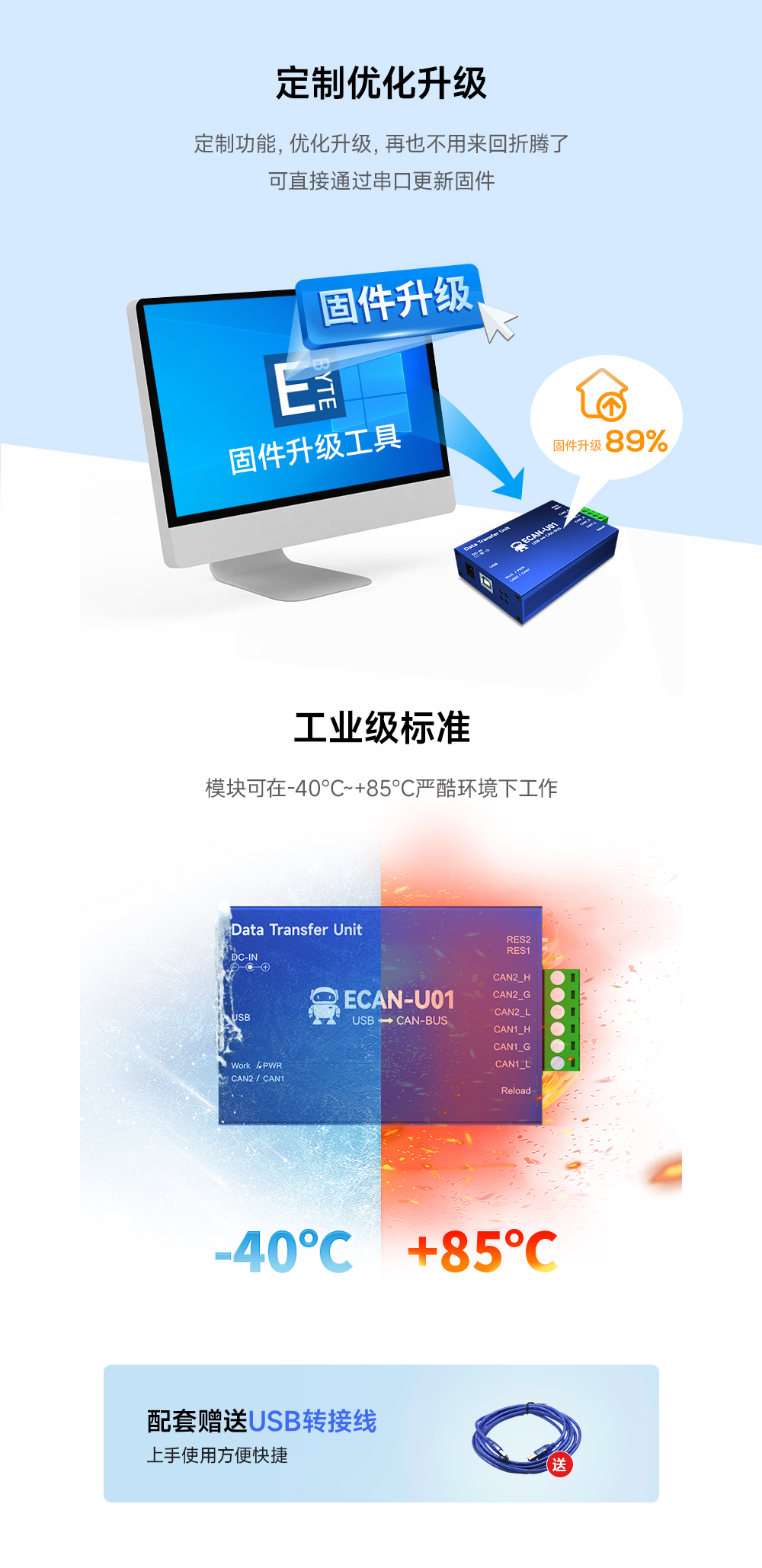 ECAN-U01 隔離型can轉USB協議轉換器_08