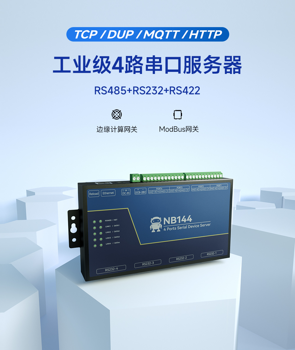 1工業(yè)級(jí)4路串口服務(wù)器
