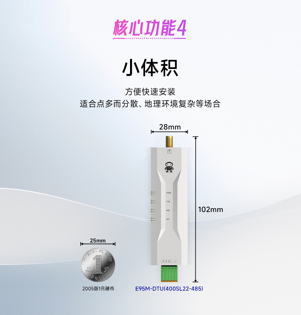 E95M-DTU(400SL22-485) 微型lora DTU數傳電臺 (6)