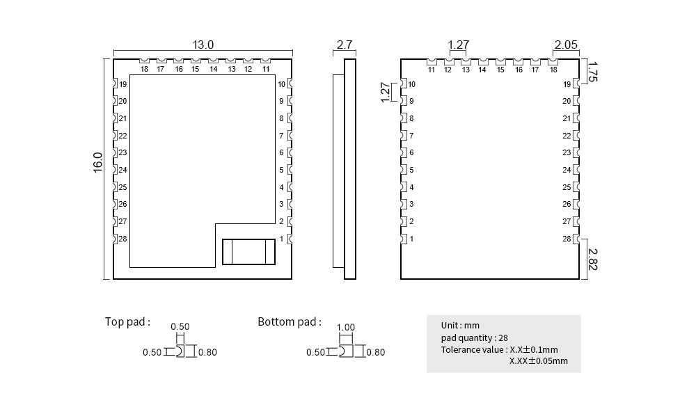 E103-W12C引腳圖 E103-W12C引腳圖