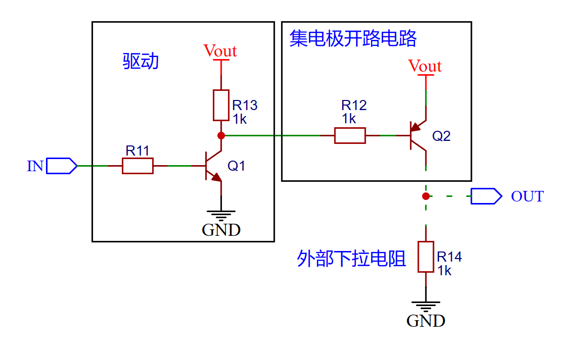 集電極開路電路2 集電極開路電路2