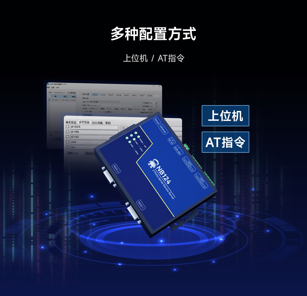 11工業(yè)級2路串口服務(wù)器