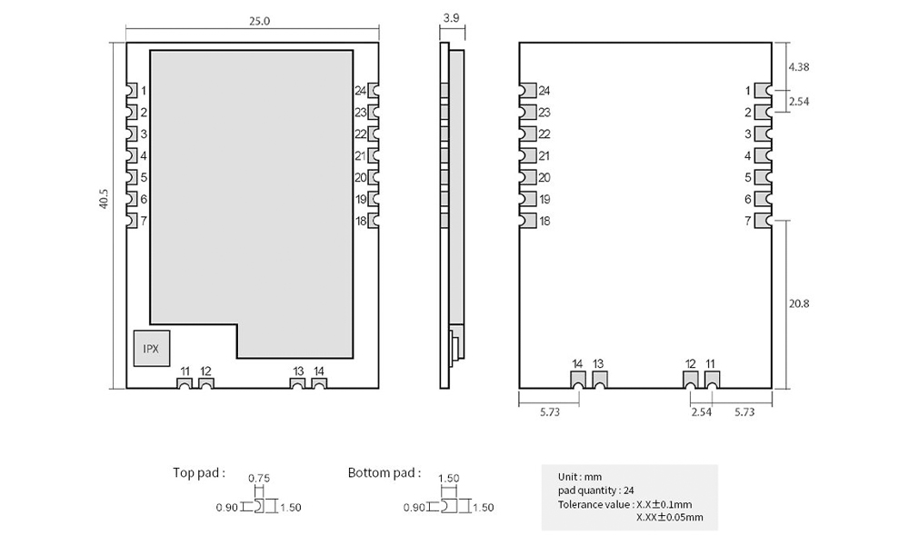 無線通信模塊引腳 無線通信模塊引腳