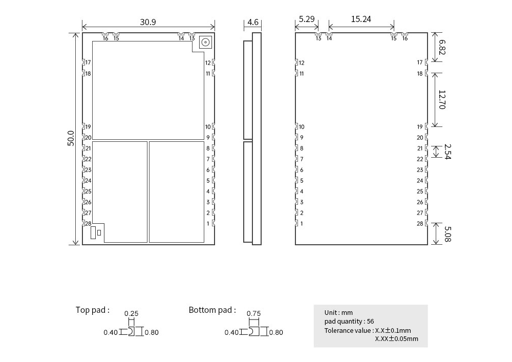 LoRa擴頻無線串口模塊引腳