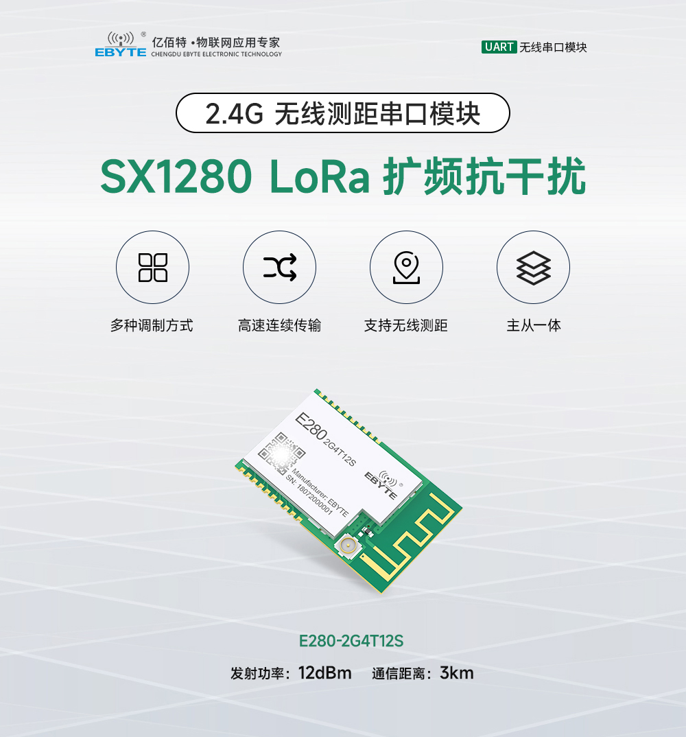 E280無線lora擴頻模塊