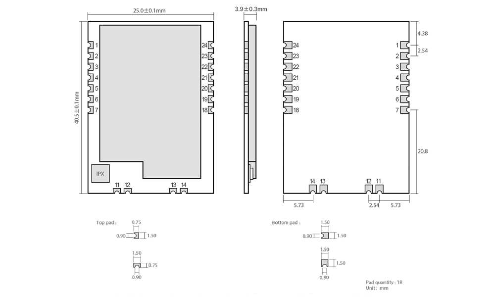 E32-433T30S-33S引腳 E32-433T30S-33S引腳