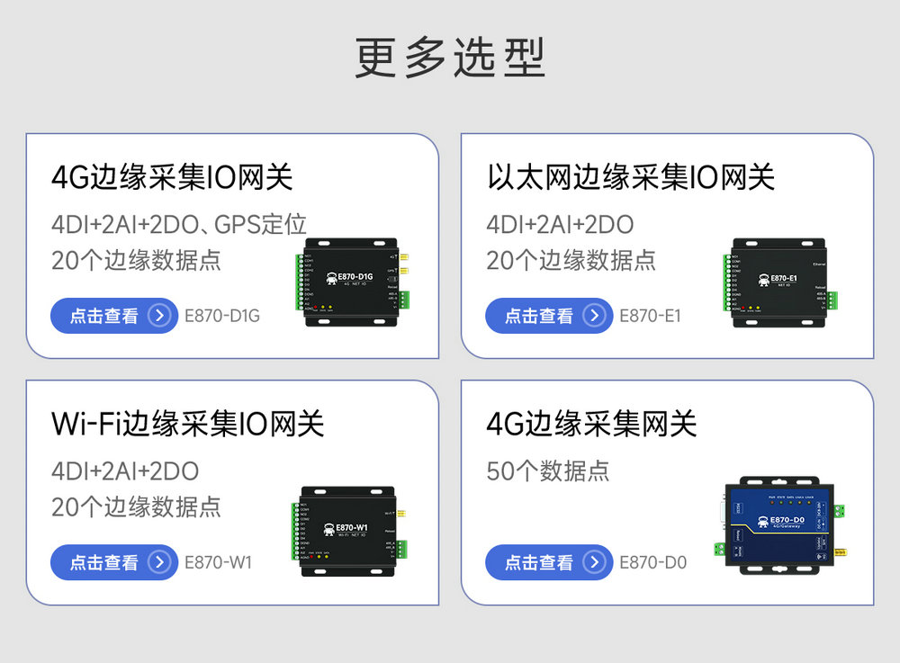 E870系列云IO邊緣采集網(wǎng)關(guān)