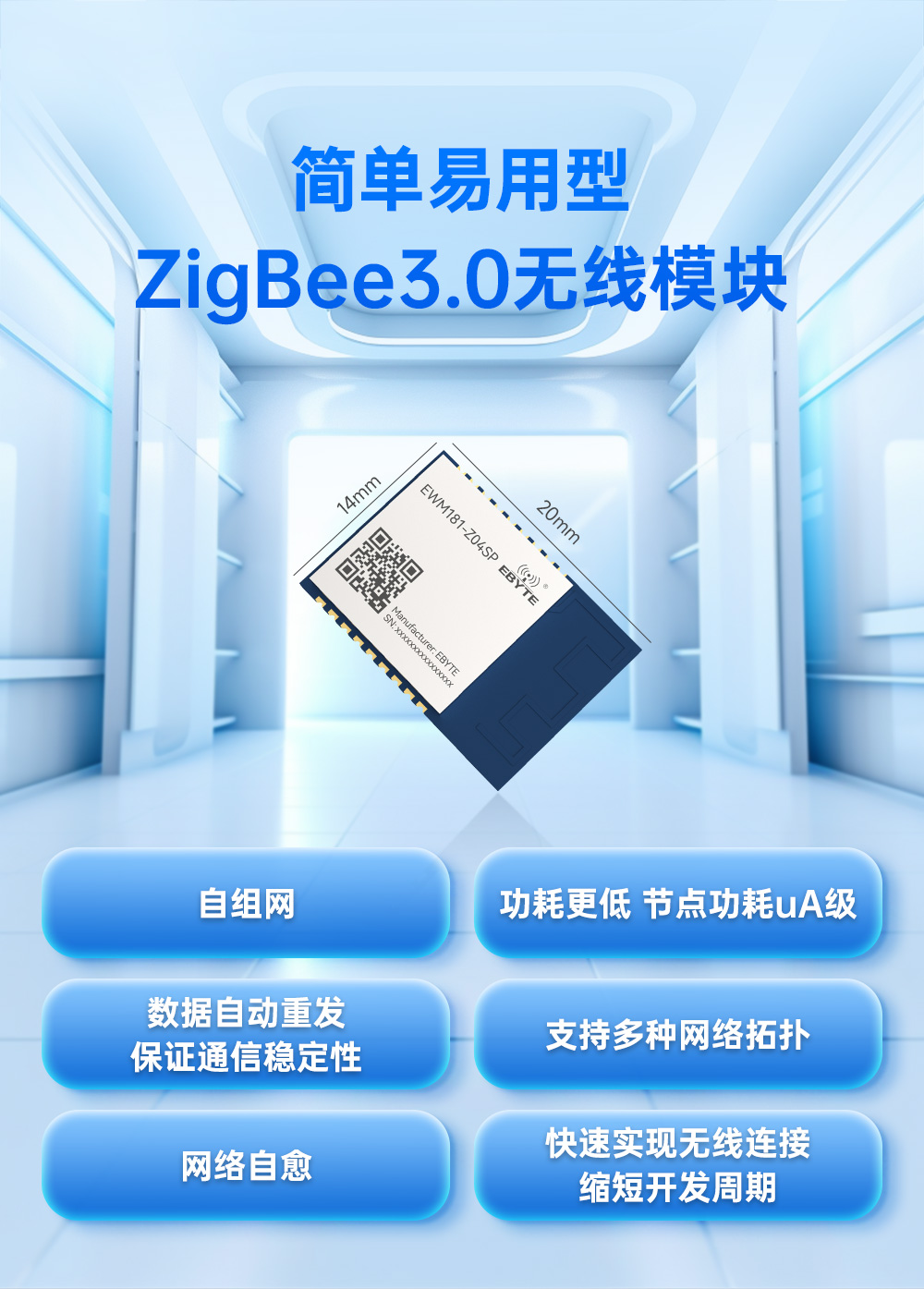 EWM181-Z04SP 簡單易用型zigbee模組 (1)