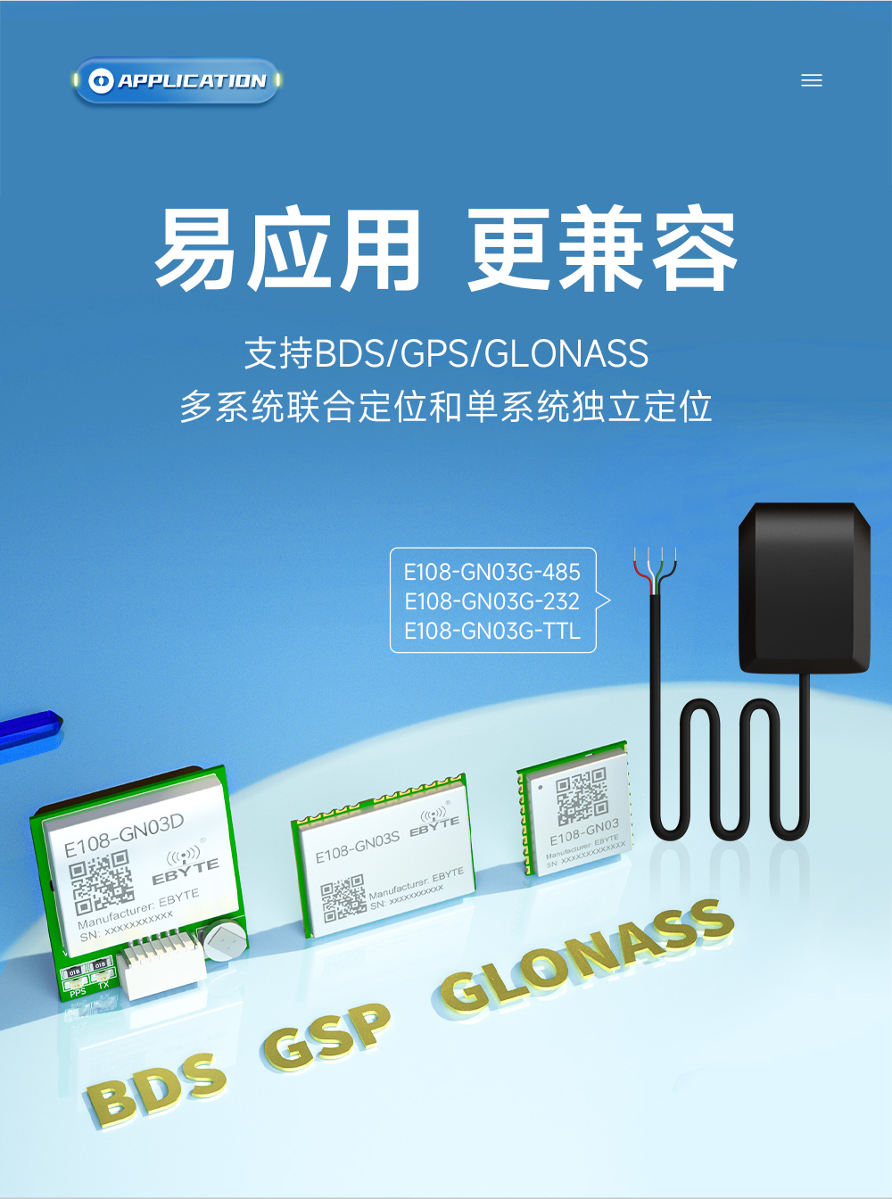 E108-GN03G高精度多模衛(wèi)星定位導(dǎo)航模塊 (8)