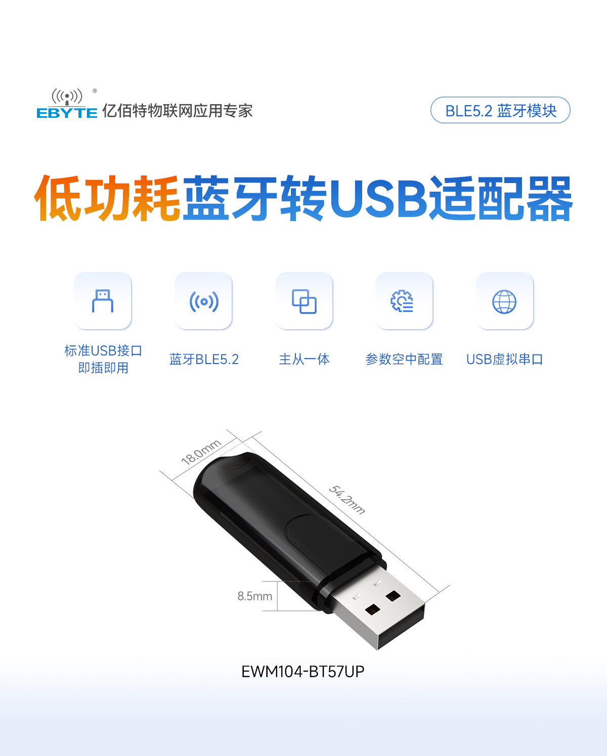 EWM104-BT57UP 藍牙轉USB適配器 (1)