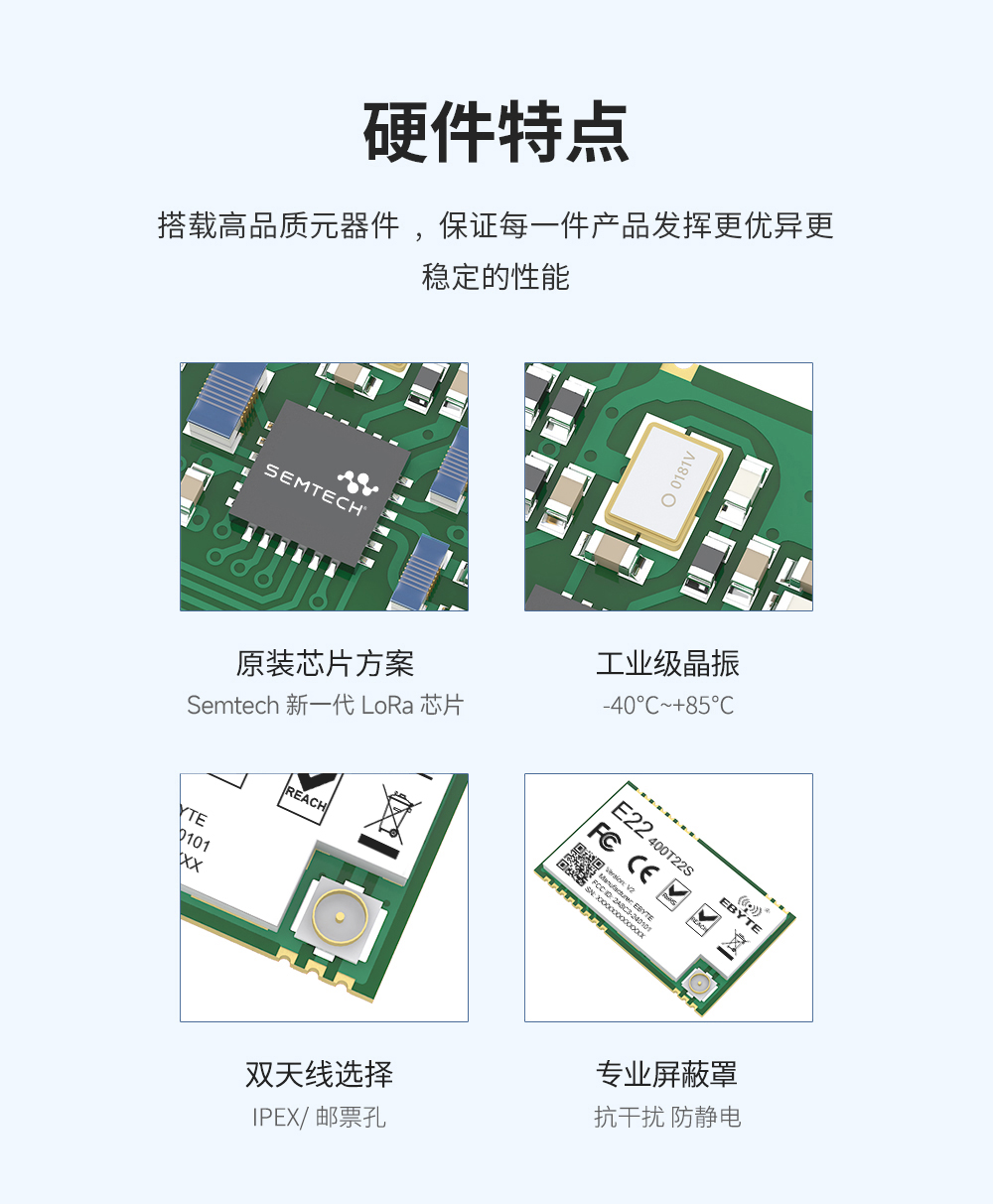 lora擴(kuò)頻模塊 硬件特點(diǎn)