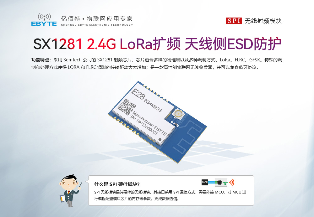 E28-2G4M20S LoRa擴(kuò)頻模塊 (1)