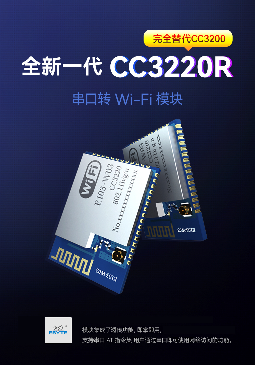 E103-W03串口轉(zhuǎn)WiFi模塊