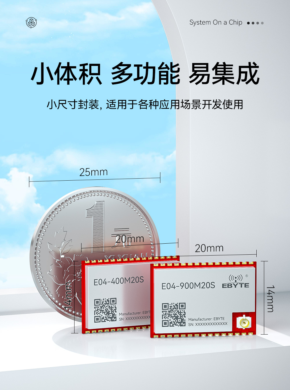 E04-900M20S SoC貼片型無線模塊 (8)