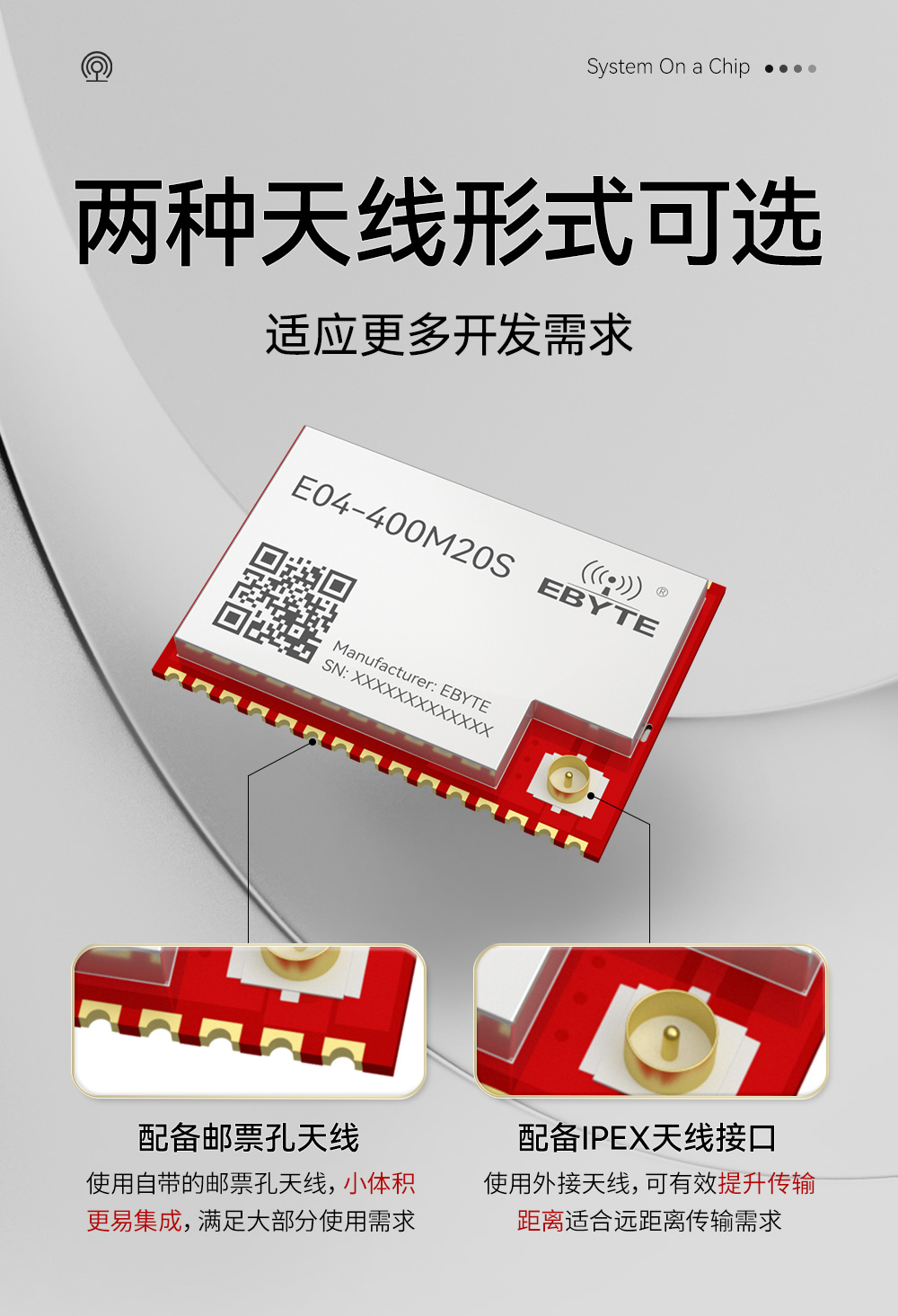 E04-400M20S SoC貼片型 無線模塊 (9)