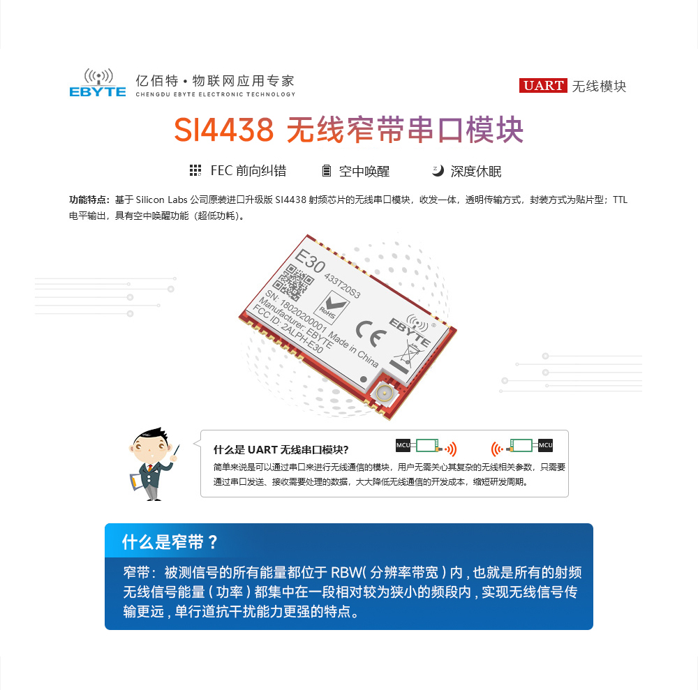 E30-433T20S3 窄帶傳輸無線模塊詳情 (1)