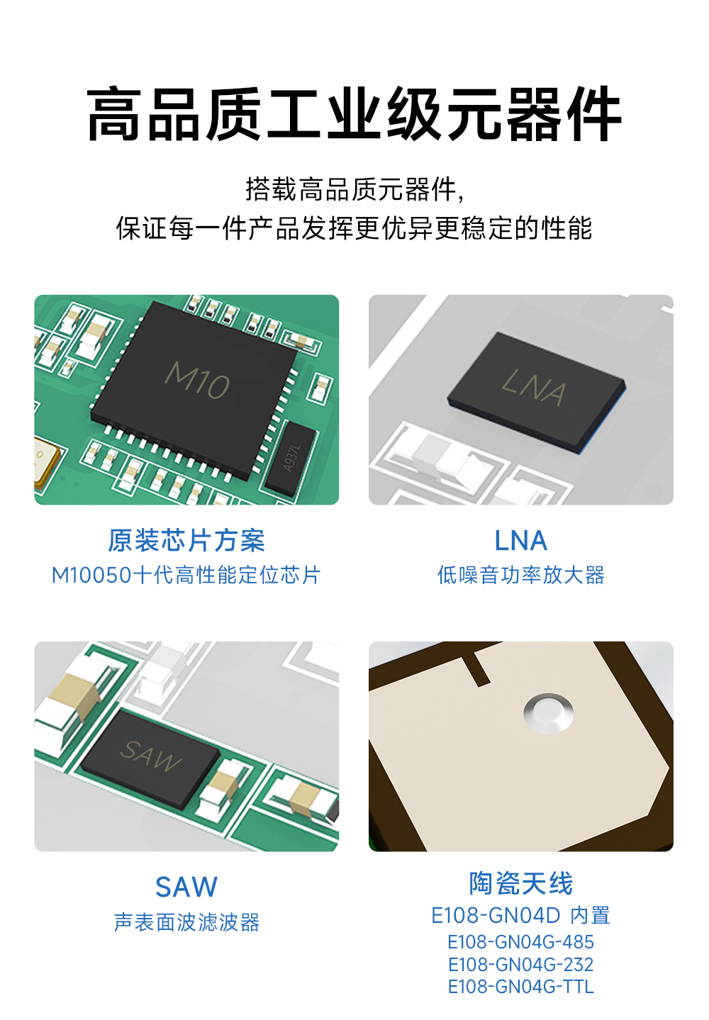 E108-GN04G-TTL 高精度衛(wèi)星定位模組工業(yè)級品質(zhì)