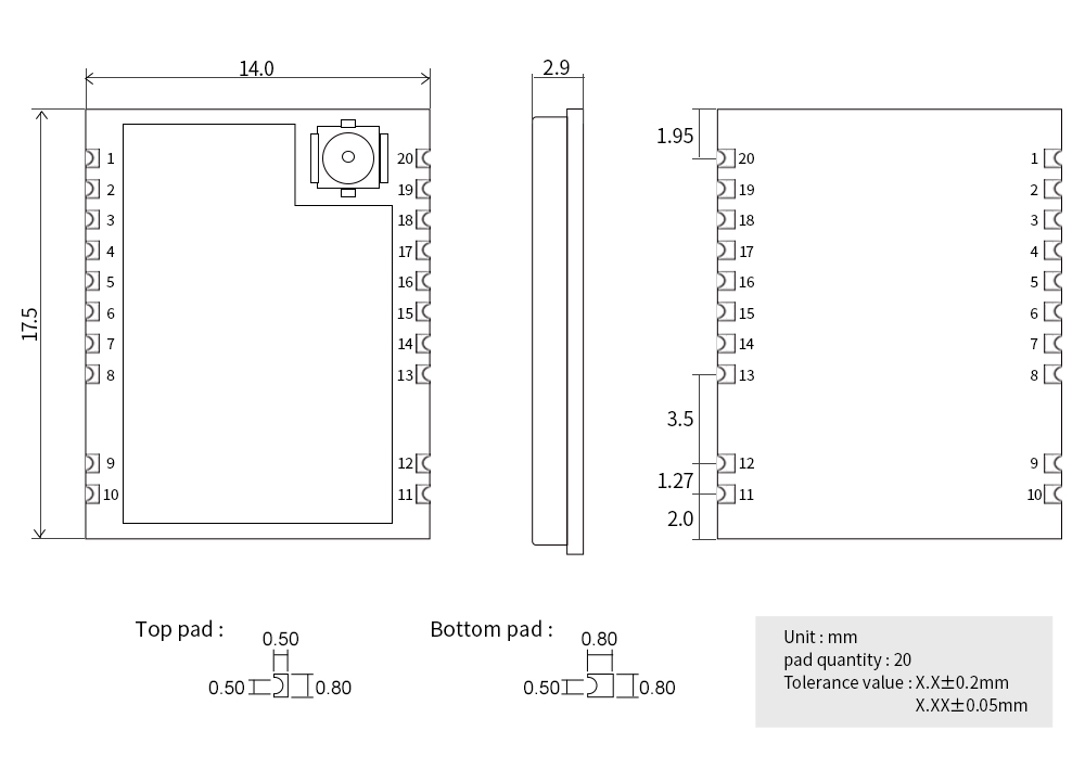 引腳 EWM226-400T22S 引腳 EWM226-400T22S