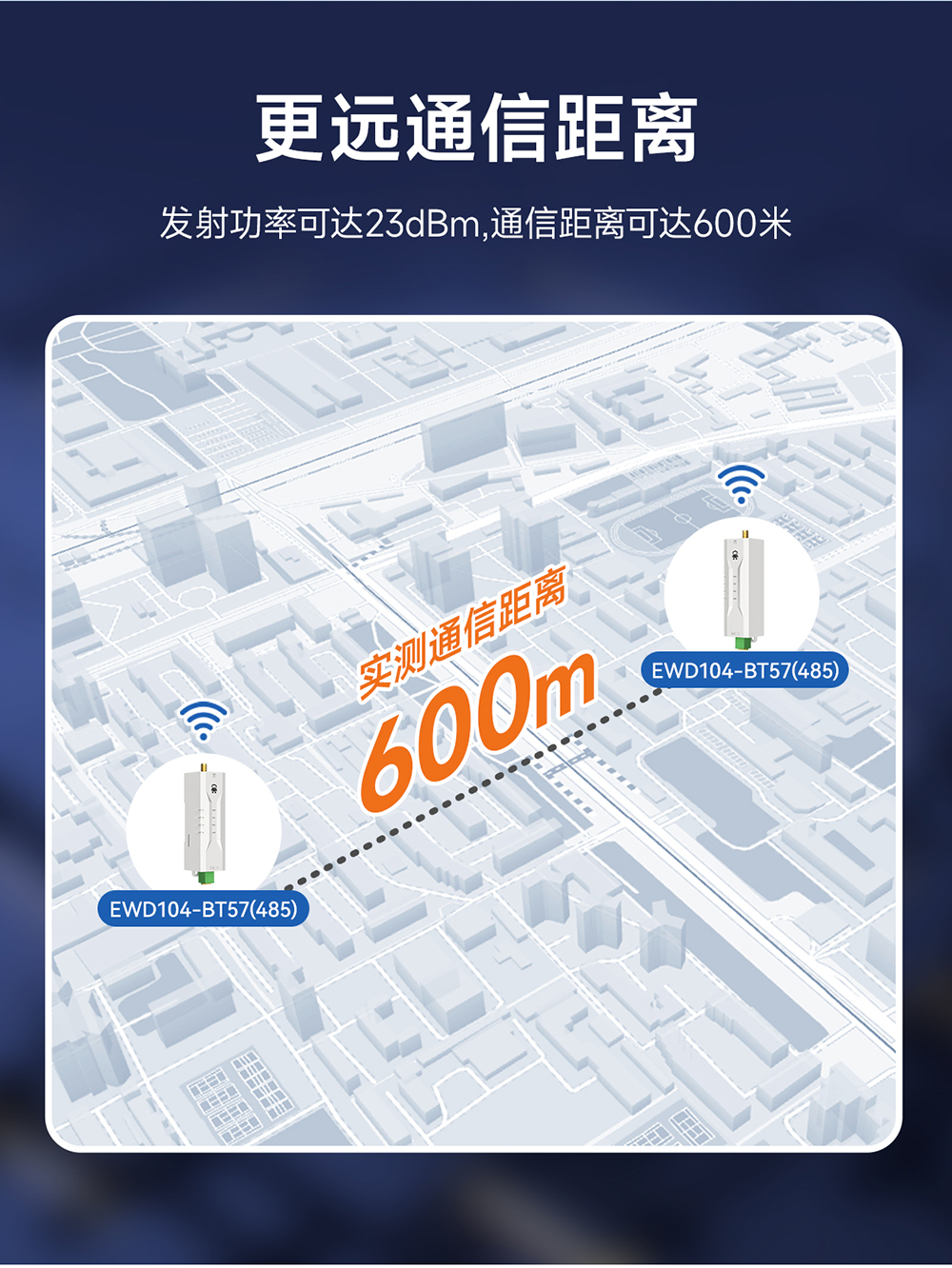 EWD104-BT57(490) RS485轉藍牙無線轉換器詳情