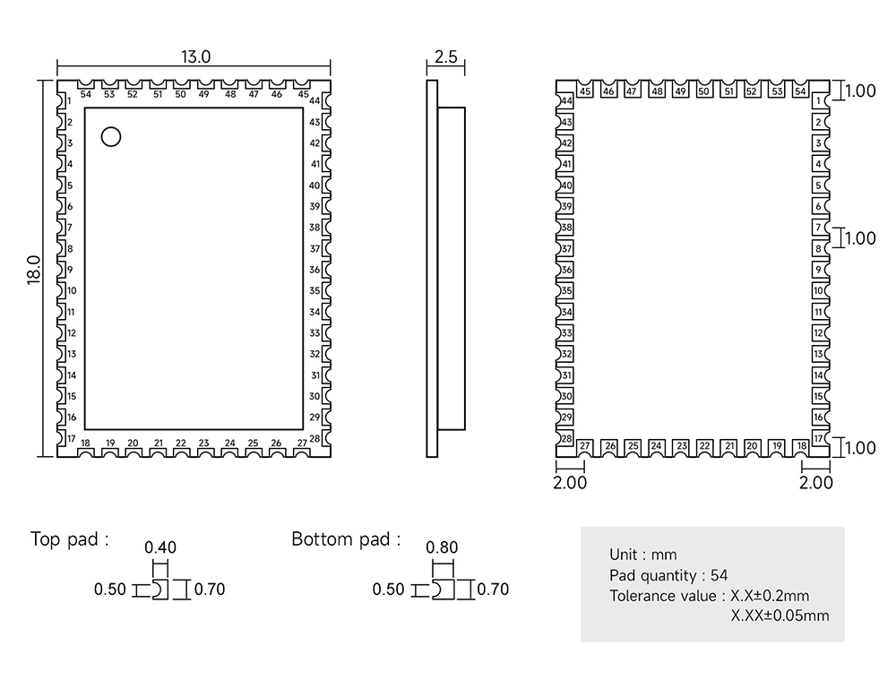 尺寸+引腳定義 EWM104-BT5125(SPDIF) 尺寸+引腳定義 EWM104-BT5125(SPDIF)