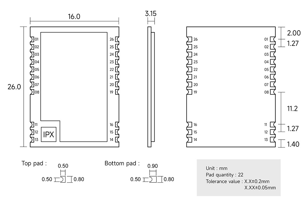 引腳 EWM528-2G4NW20SX 引腳 EWM528-2G4NW20SX
