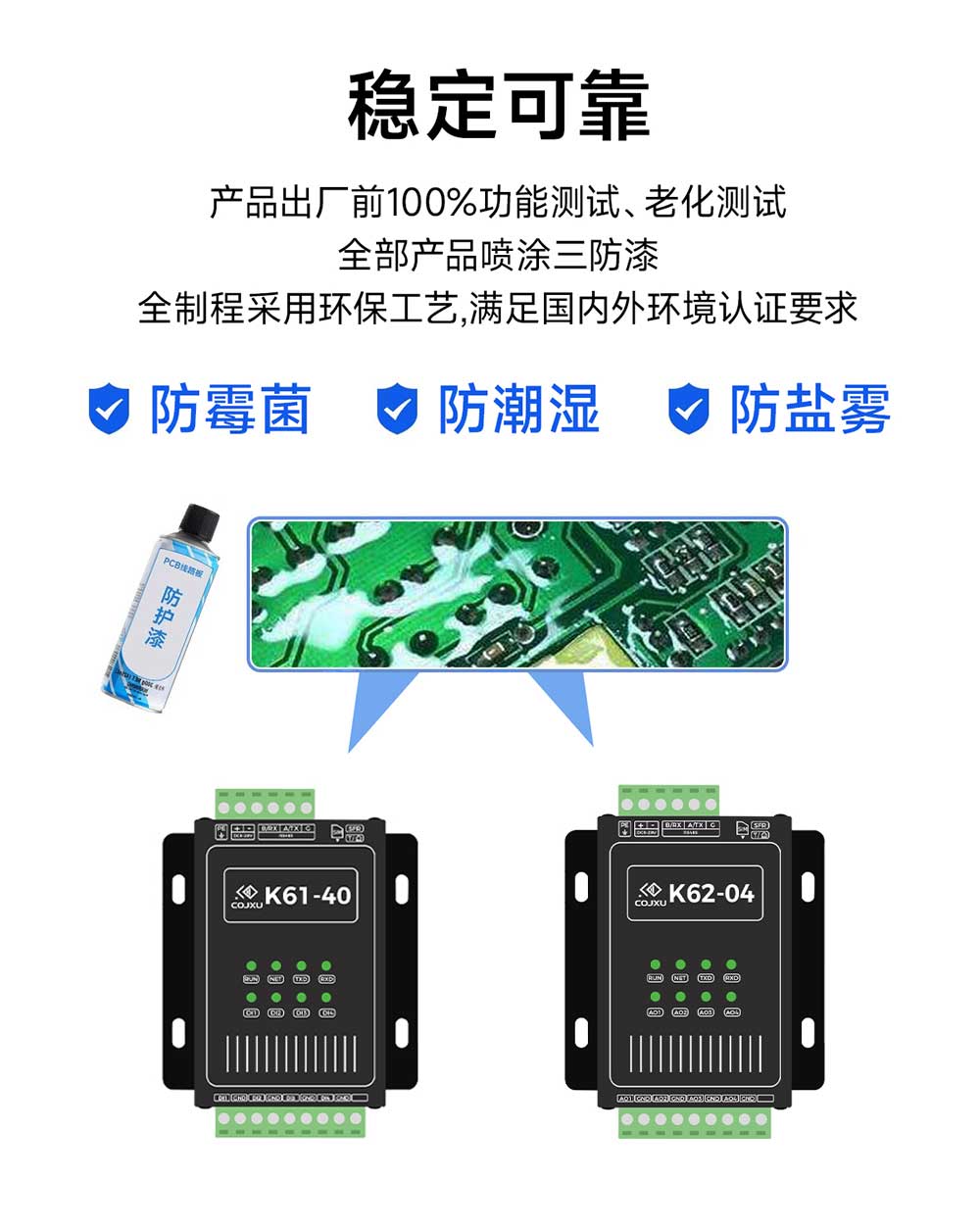 K61-K62系列對(duì)傳模塊防護(hù)漆