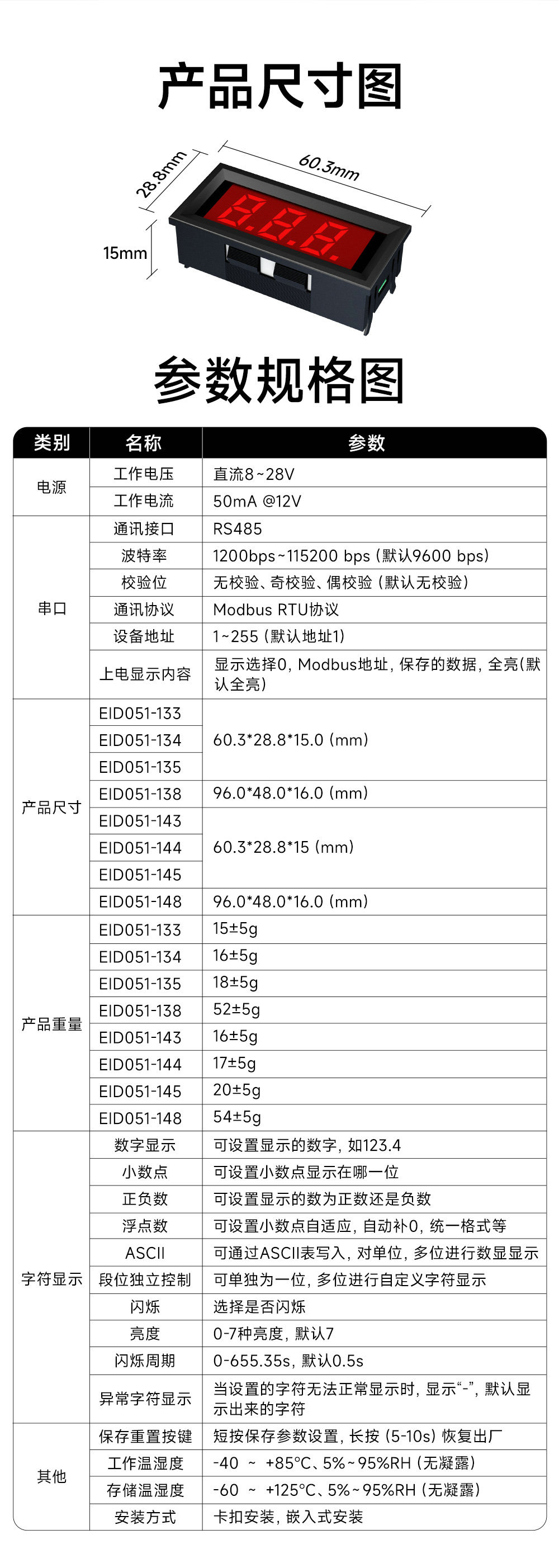 EID051系列RS485串口控制3位LED數(shù)碼管 (15) EID051系列RS485串口控制3位LED數(shù)碼管 (15)