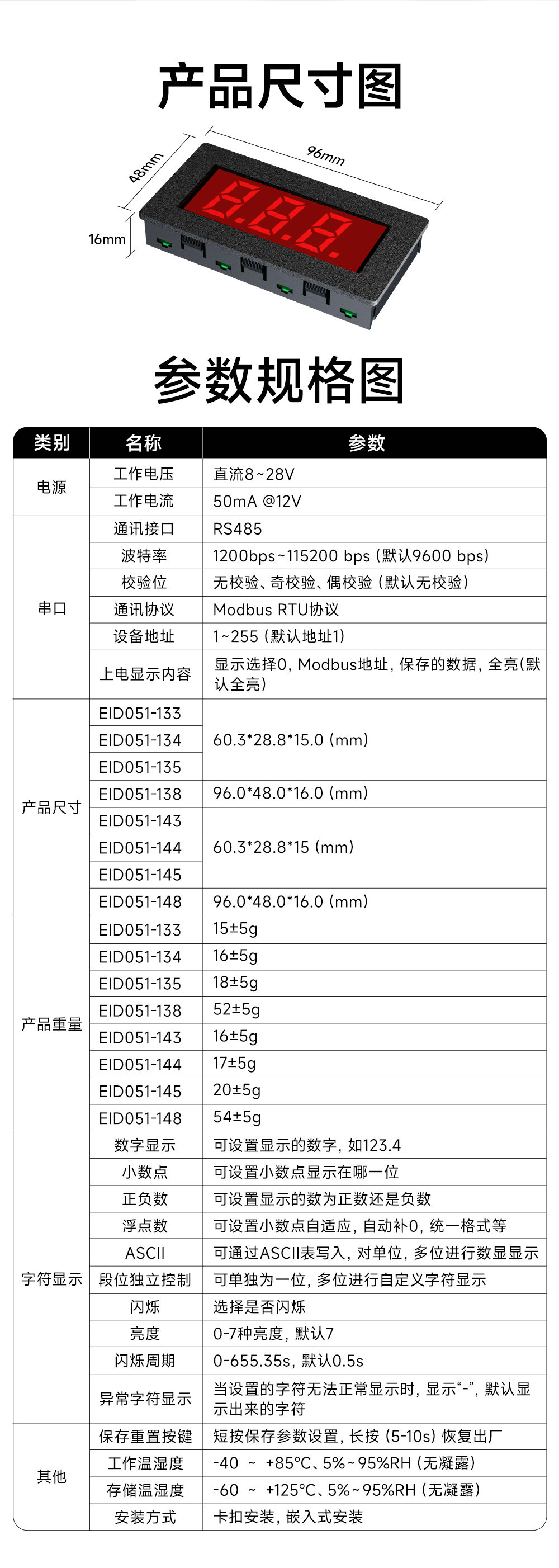 EID051系列RS485串口控制3位Modbus數(shù)碼管 (15) EID051系列RS485串口控制3位Modbus數(shù)碼管 (15)