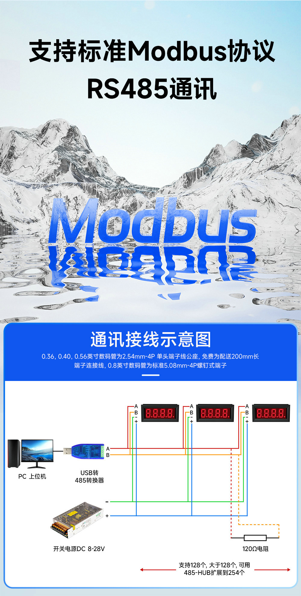 EID051-144系列RS485串口LED數(shù)碼管 (3) EID051-144系列RS485串口LED數(shù)碼管 (3)