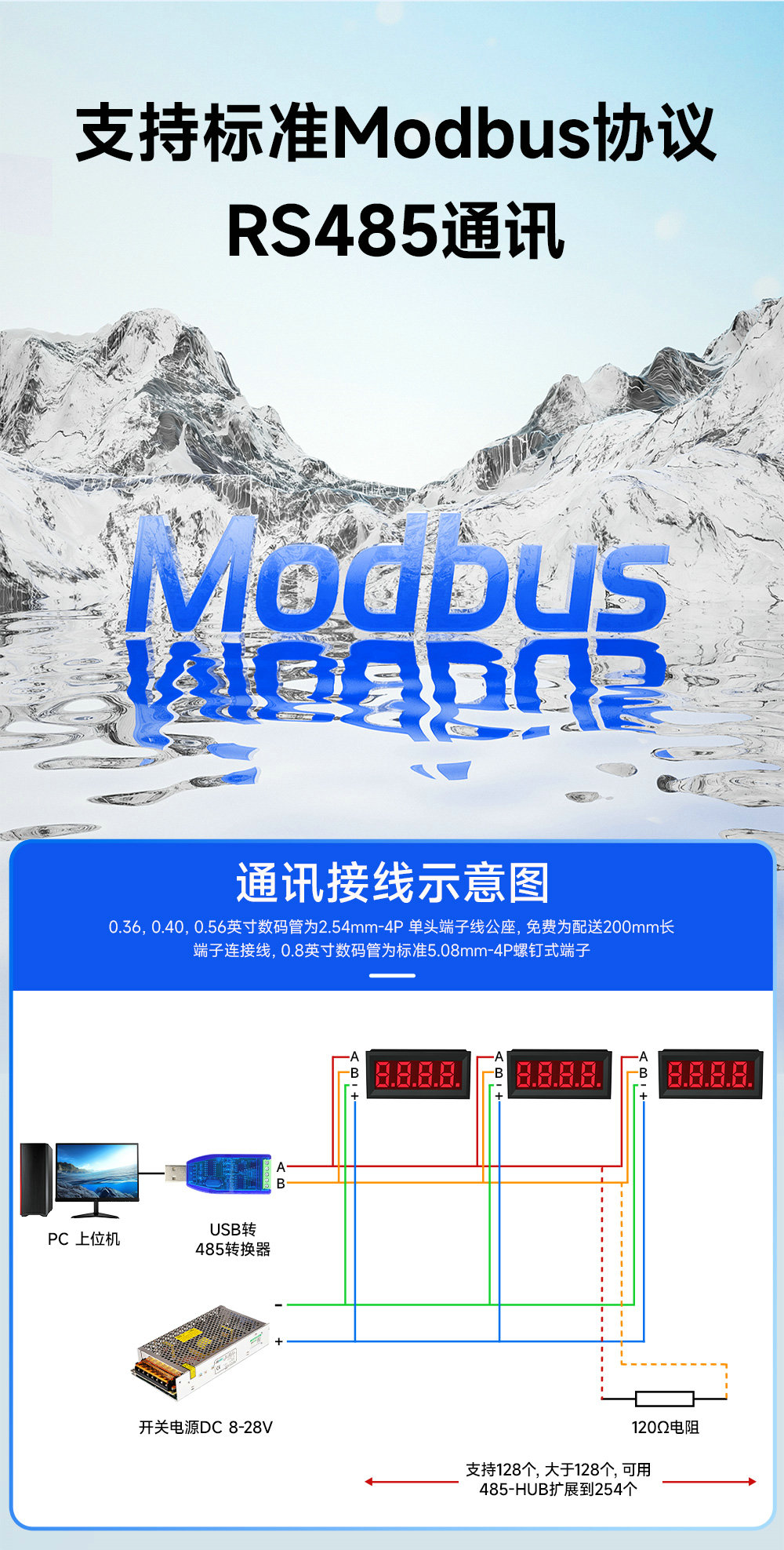 EID051-145系列RS485串口5位LED數(shù)碼管 (3) EID051-145系列RS485串口5位LED數(shù)碼管 (3)