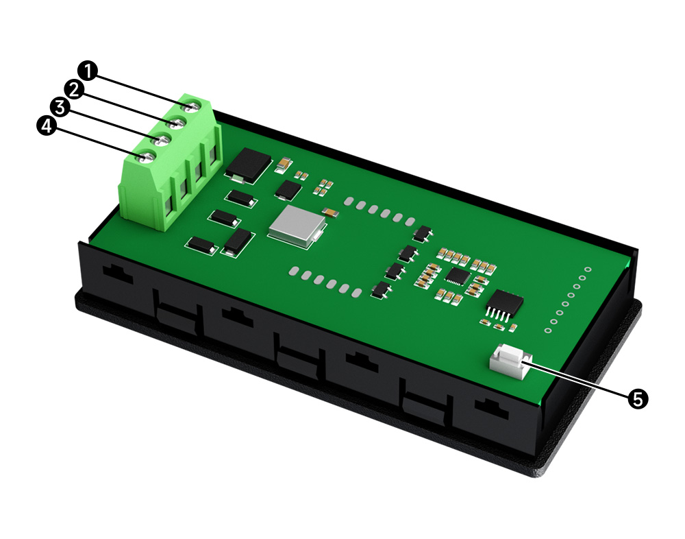 EID051系列modbus數(shù)碼管引腳定義 EID051系列modbus數(shù)碼管引腳定義