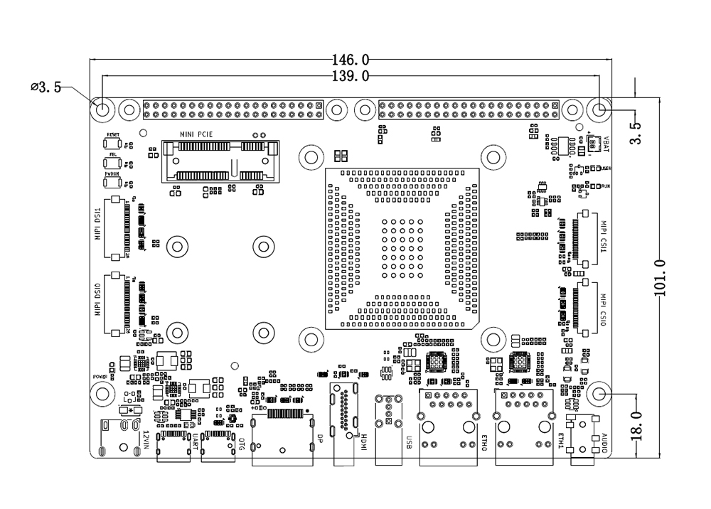 尺寸 ECB32-PGB系列單板機(jī) 尺寸 ECB32-PGB系列單板機(jī)