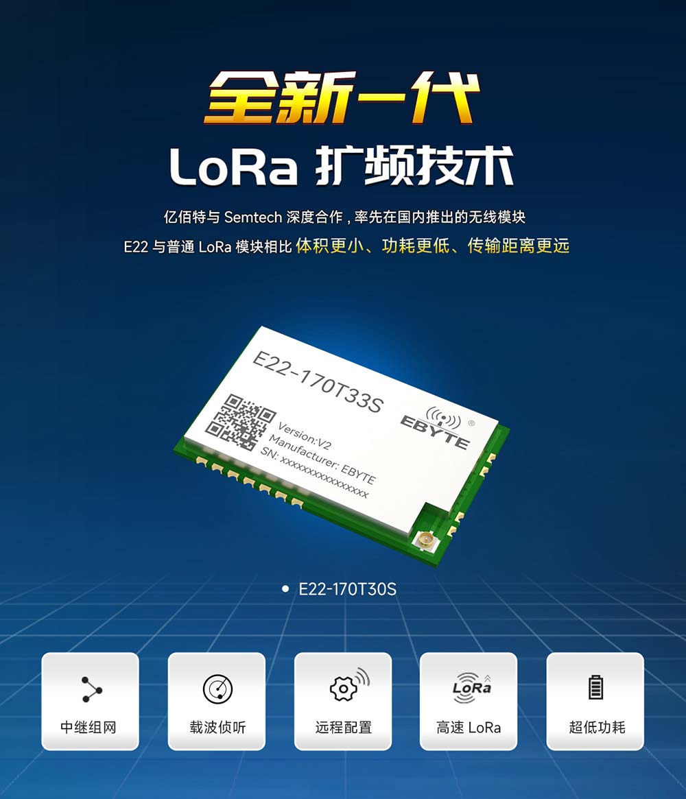 E22-170T33S 新一代LoRa擴(kuò)頻模塊 (1)