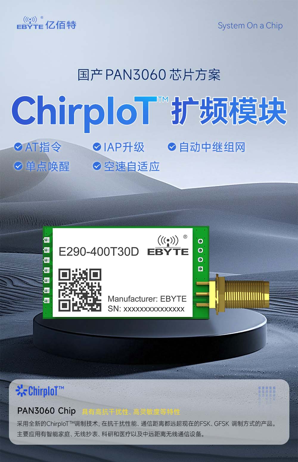 E290-400T30D 國(guó)產(chǎn)LoRa模塊詳情簡(jiǎn)介 (1)