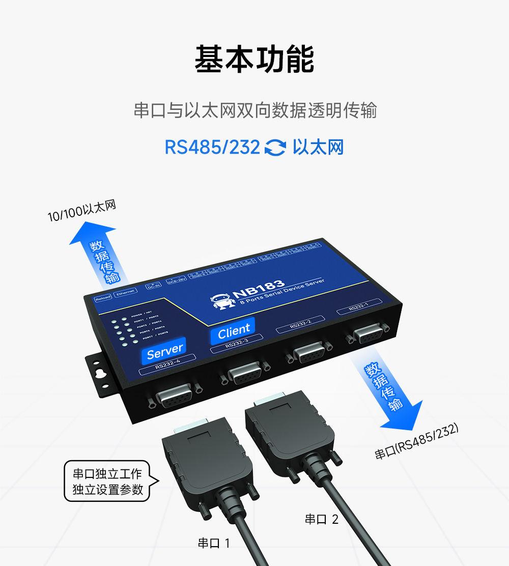 NB183-V2 第二代8串口服務器 (2)