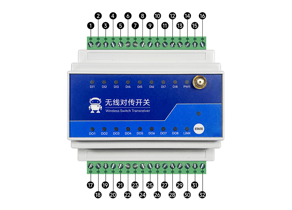 引腳 8路LoRa遠(yuǎn)程同步開關(guān)