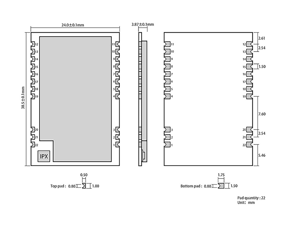 引腳定義 E22P-868M30S 引腳定義 E22P-868M30S